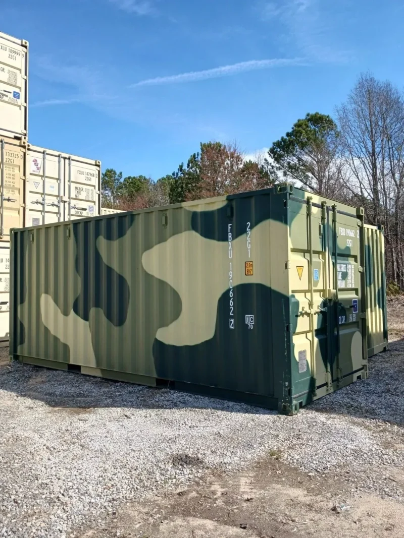 New One Trip 20' Ft Camouflage Shipping Storage Dry Container Conex