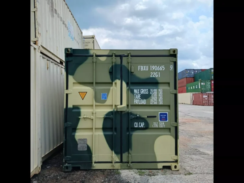 New One Trip 20' Ft Camouflage Shipping Storage Dry Container Conex - Image 8