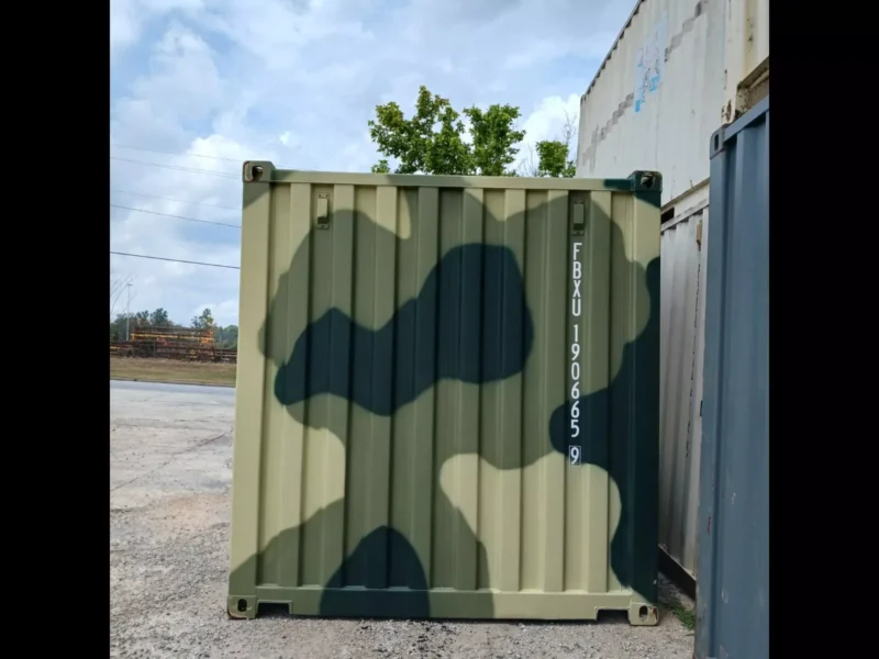 New One Trip 20' Ft Camouflage Shipping Storage Dry Container Conex - Image 4