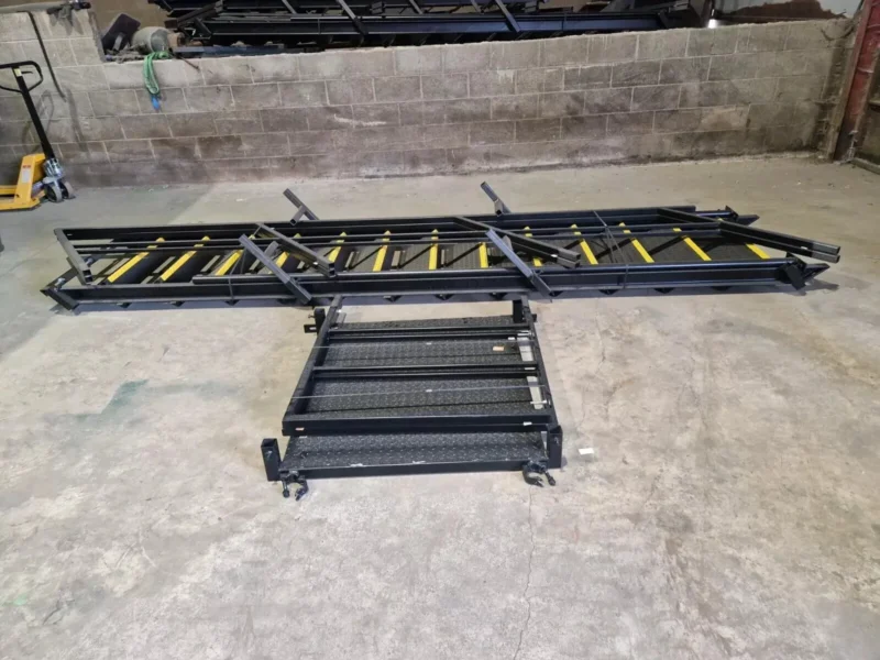 13 Tread Steel Staircase For Portable Office Canteen Site Cabin Container NEW - Image 3