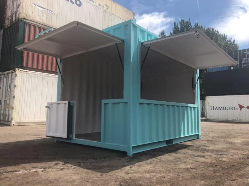 10FT TRIPLE HATCH CONVERTED SHIPPING CONTAINER - Image 4