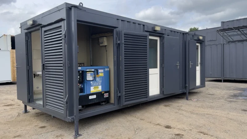 24 x 9ft Anti Vandal Welfare Unit + Generator / Site Office / Canteen / Toilet