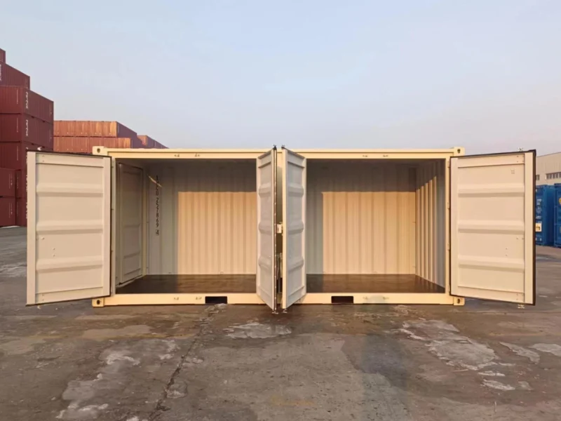 20ft 'Open Side' New Shipping Container (2-Door w/ Center Post) 