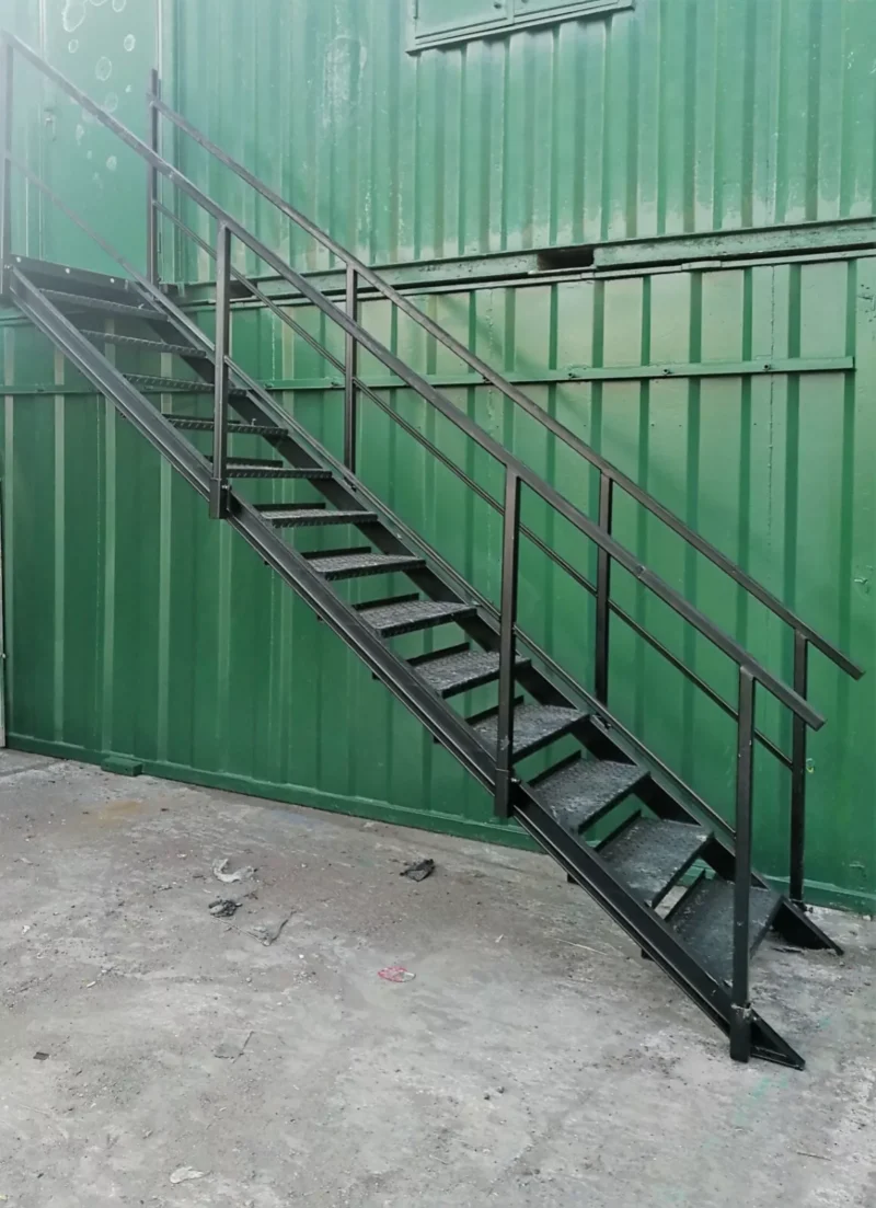 Container Site Office Steel Stair Kit - Refurbished - Image 2