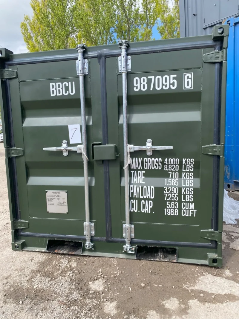 Mini 7' shipping containers for sale - NEW - Image 4
