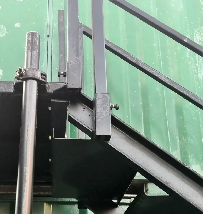 Container Site Office Steel Stair Kit - Refurbished - Image 3