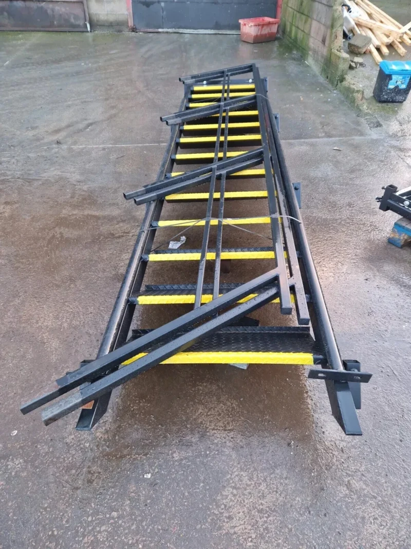 13 Tread Steel Staircase For Portable Office Canteen Site Cabin Container NEW - Image 7