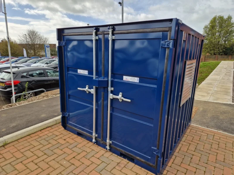 6ft sq. Steel LC Storage container .. Converted for LPG Gas cylinder storage.