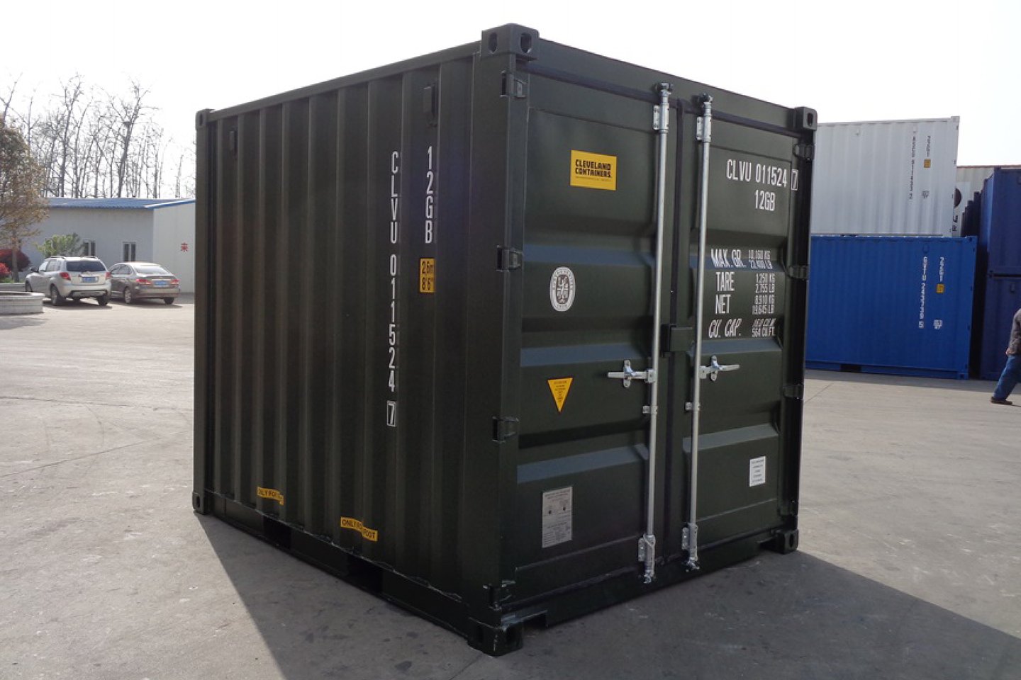 8Ft One Trip Shipping Container (Green) - Image 3