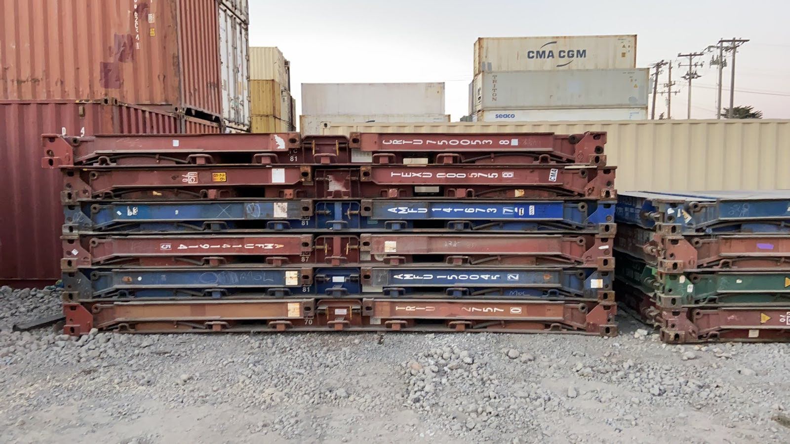 20Ft X 8Ft Used Flat Rack Shipping Containers - Image 2