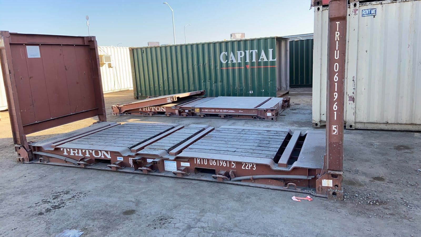 20Ft X 8Ft Used Flat Rack Shipping Containers - Image 4