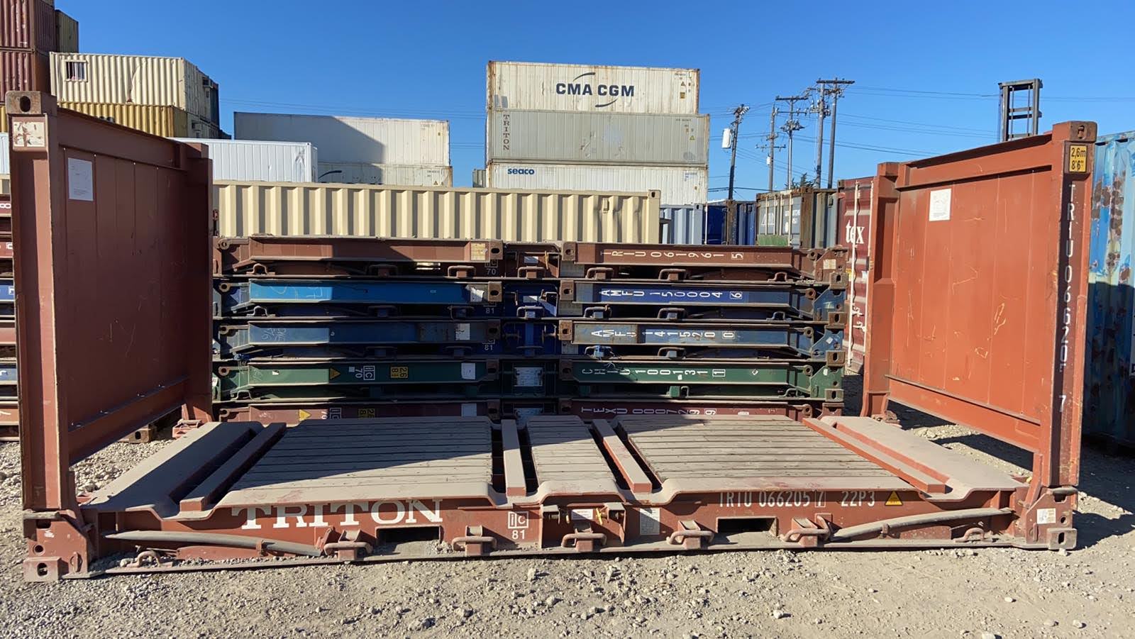 20Ft X 8Ft Used Flat Rack Shipping Containers - Image 5