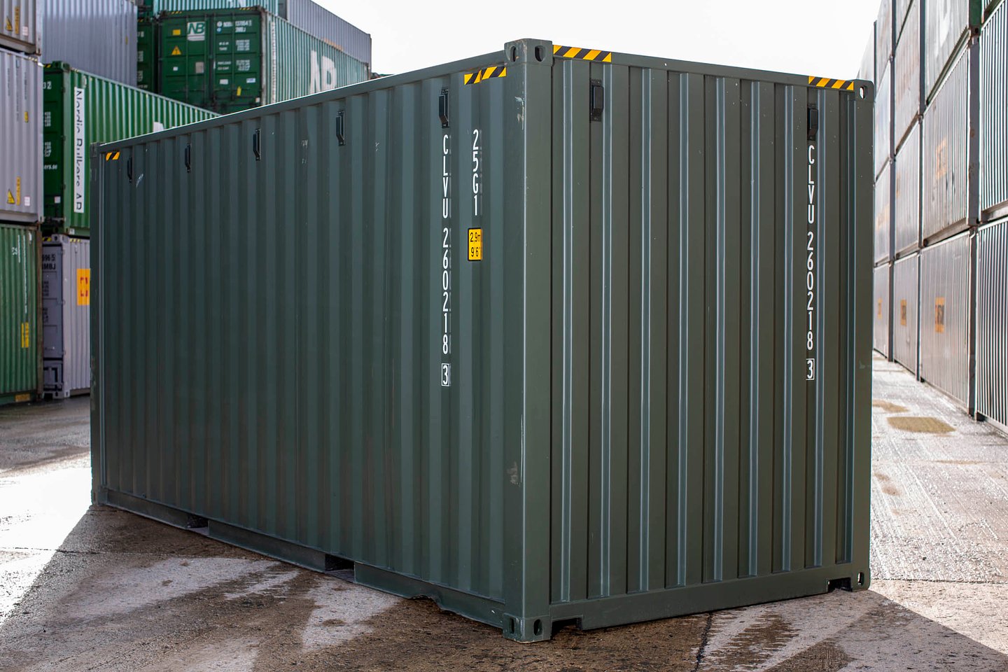 20Ft Shipping Container (One Trip) - Dark Green - Image 5
