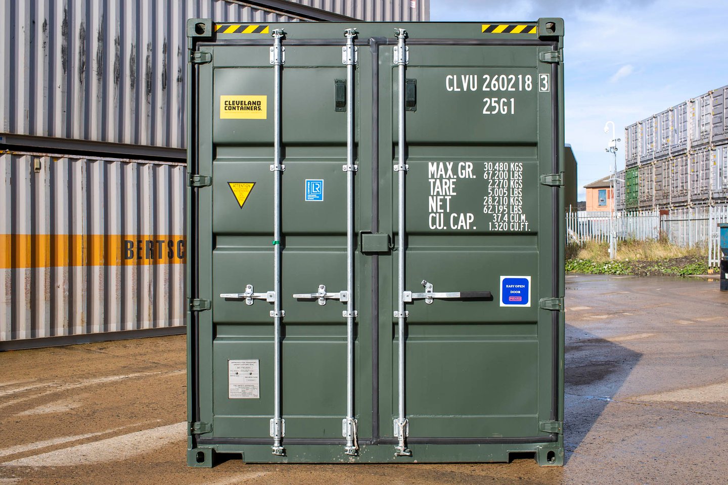 20Ft Shipping Container (One Trip) - Dark Green - Image 4