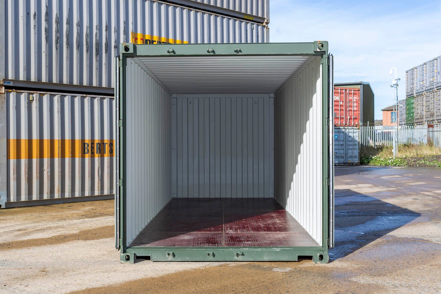 20Ft Shipping Container (One Trip) - Dark Green - Image 2