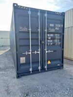 40ft Gray High Cube One-Trip Shipping Container – Easy Open Door, Like-New Condition!