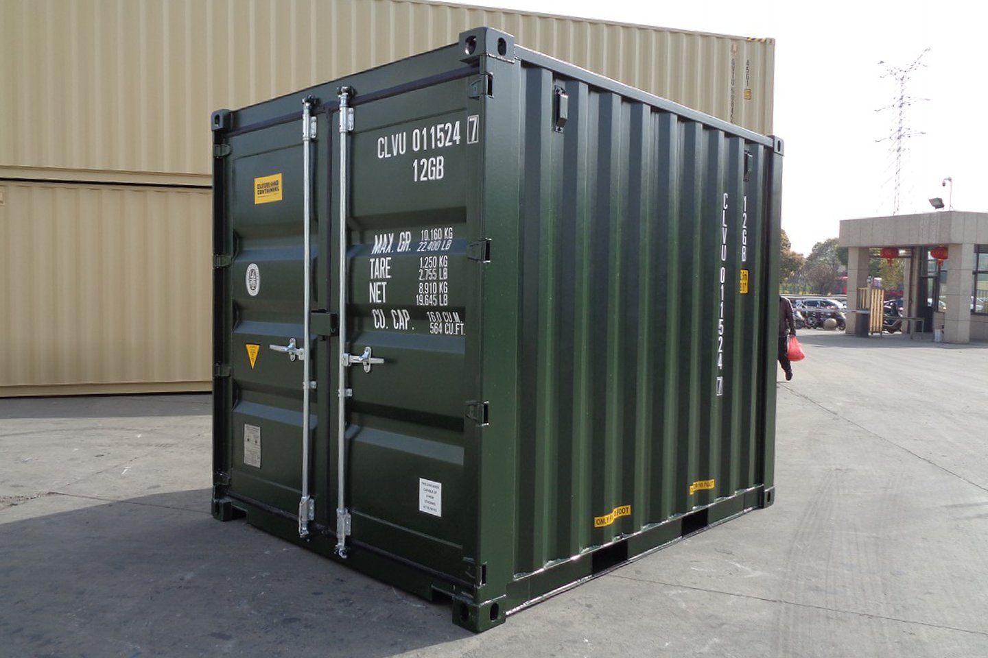 8Ft One Trip Shipping Container (Green)