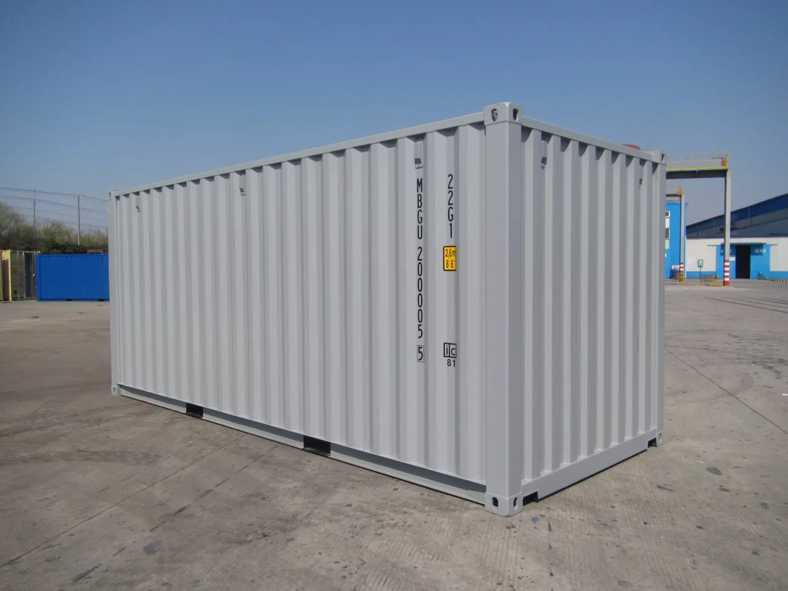Shipping Containers 20ft RAL 7035 light grey - Image 3