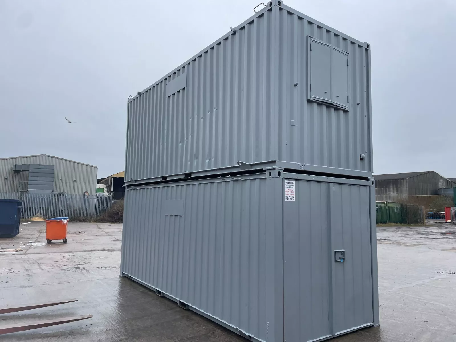 21x8 ft Container Office and Store Stack - Image 2
