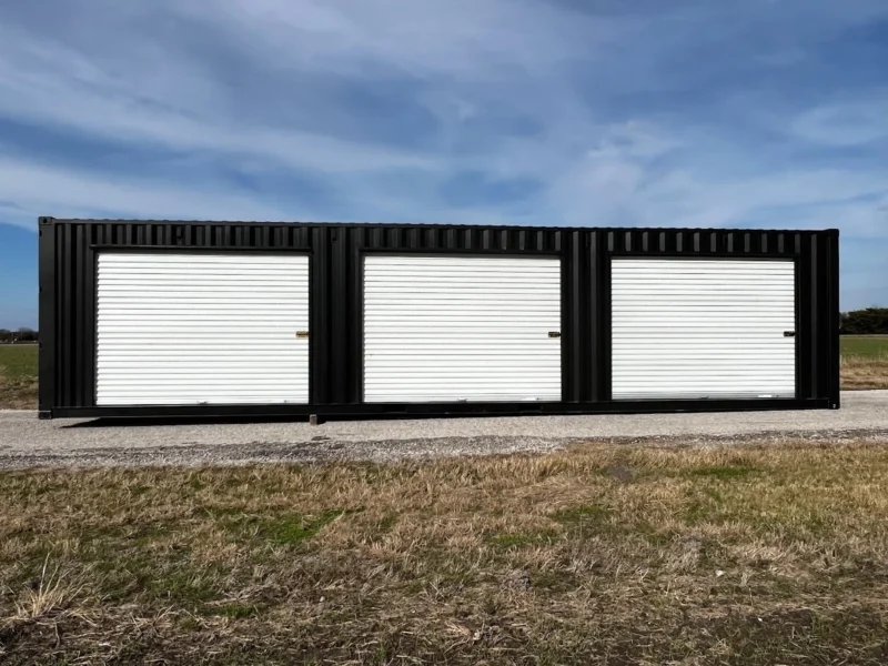 40ft Shipping Container w/3 Roll-Up Side Doors - Image 4
