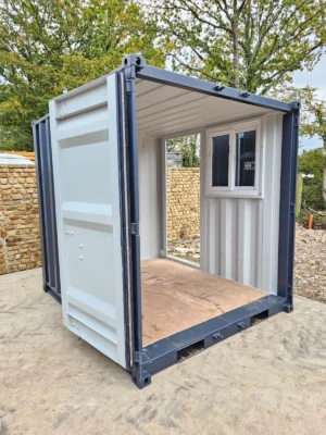 New 8' Shipping Container Site Safe Lock Up Box Toolbox 8ft Workshop Shed Office