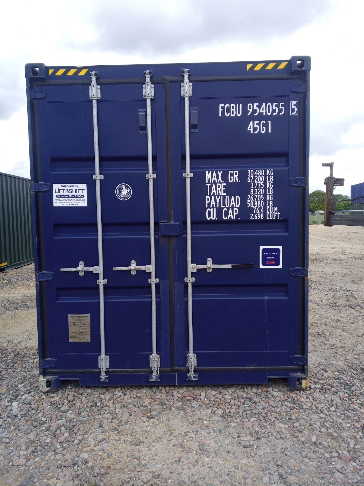 40ft X 8ft High Cube New 1 trip SHIPPING CONTAINER. - Image 9