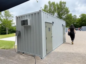 Restroom shipping container Conex Portable bathroom