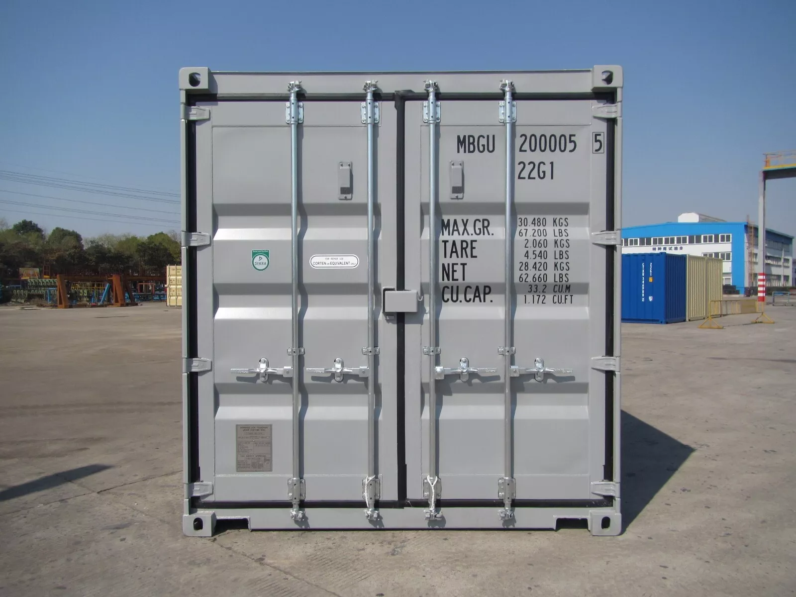 Shipping Containers 20ft RAL 7035 light grey - Image 5