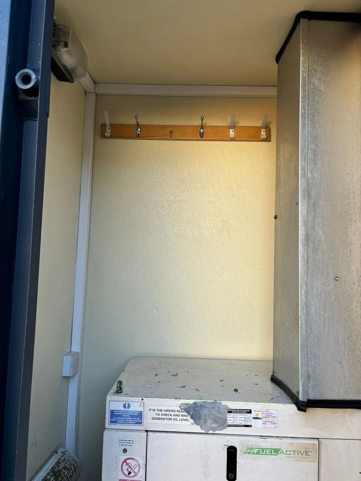 12ft by 8ft mobile container with generator excellent condition towable - Image 4