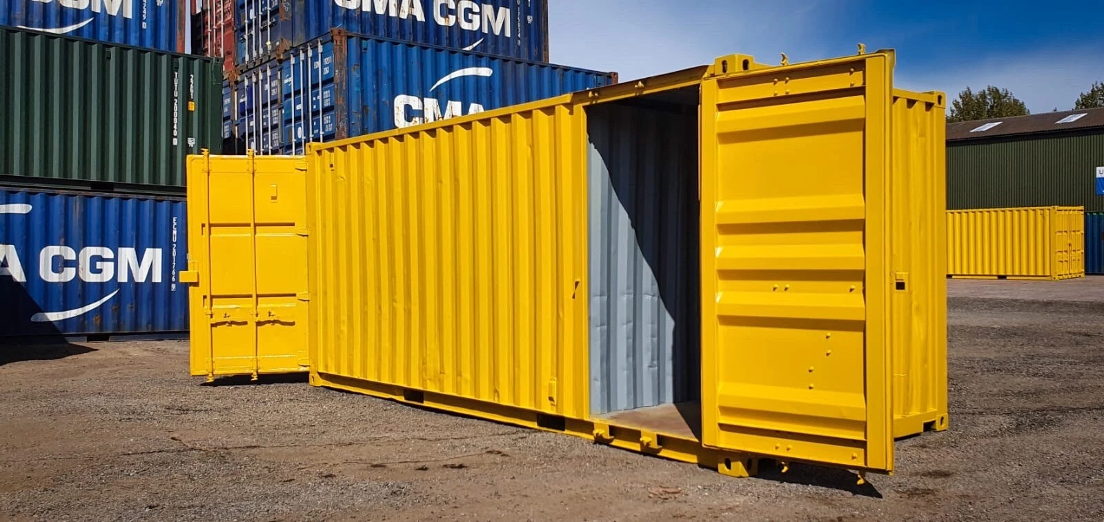 20x8 Container With Side Door to store room With Secure anti vandal Lock Boxes