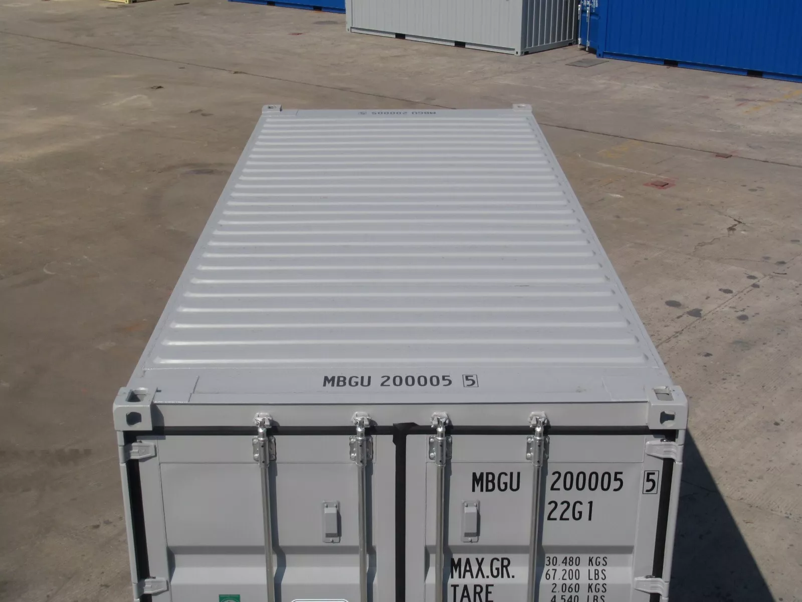 Shipping Containers 20ft RAL 7035 light grey - Image 4