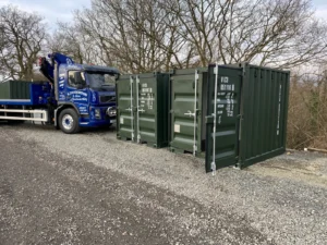 8ft Green Shipping Container