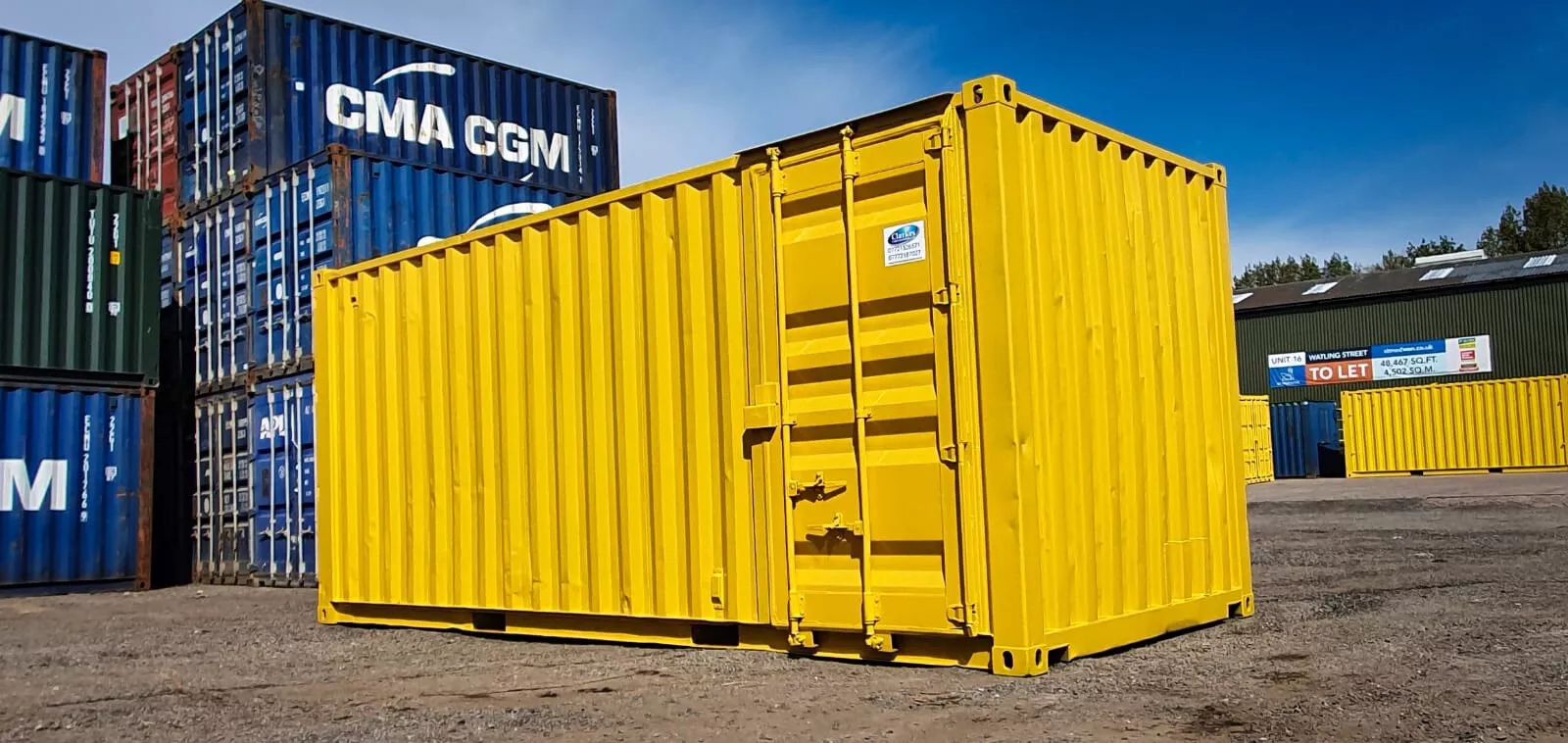 20x8 Container With Side Door to store room With Secure anti vandal Lock Boxes - Image 2
