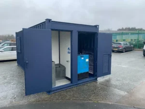 PORTABLE 21FT X 9FT WELLFARE UNIT WITH GENERATOR