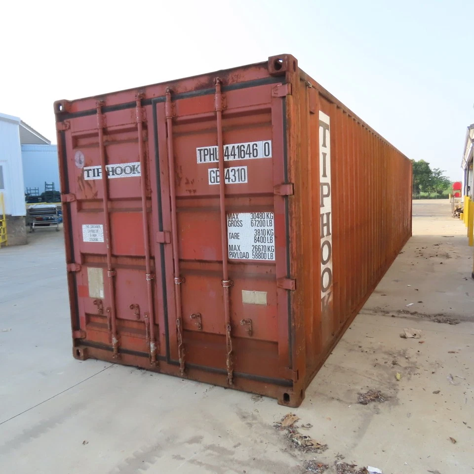 Tiphook 40' Standard Height End Door Shipping Container (Bad Floor)