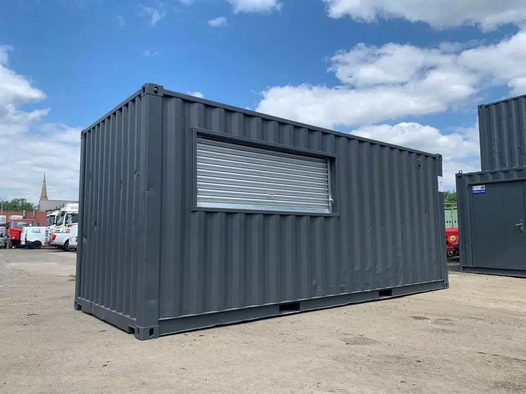 20ft x 8ft Kiosk/Shop Shipping container